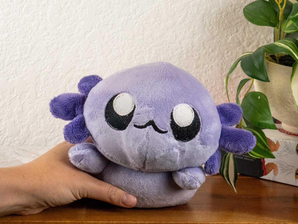 Axolotl Plushie - AXOLOTL-LAVENDER-JEWEL