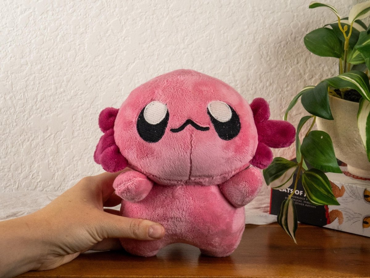 Axolotl Plushie - AXOLOTL-PINK-RASPBERRY