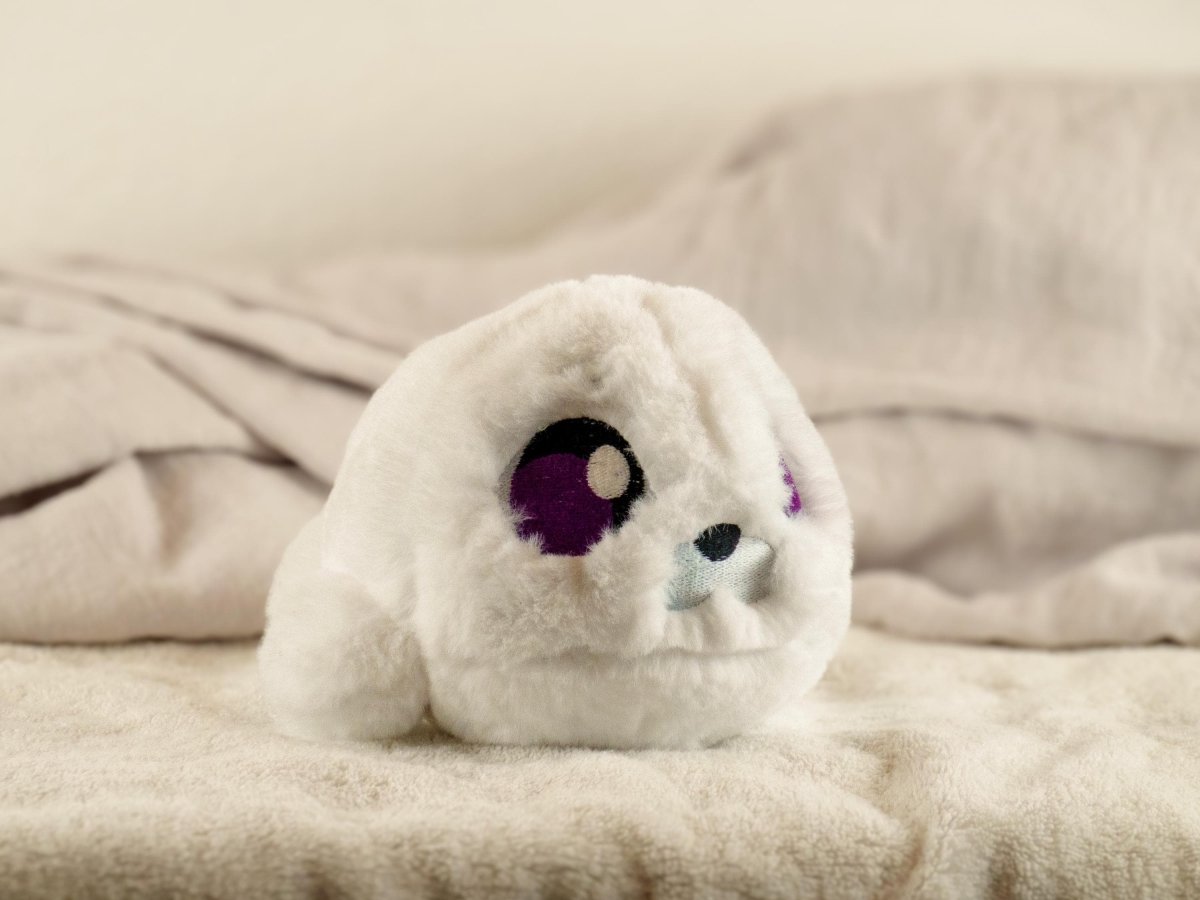 Extra Fluffy Seal Plushie - SEAL-FLUFFY-PURPLE