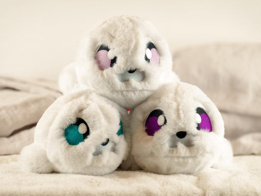 Extra Fluffy Seal Plushie - SEAL-FLUFFY-PURPLE