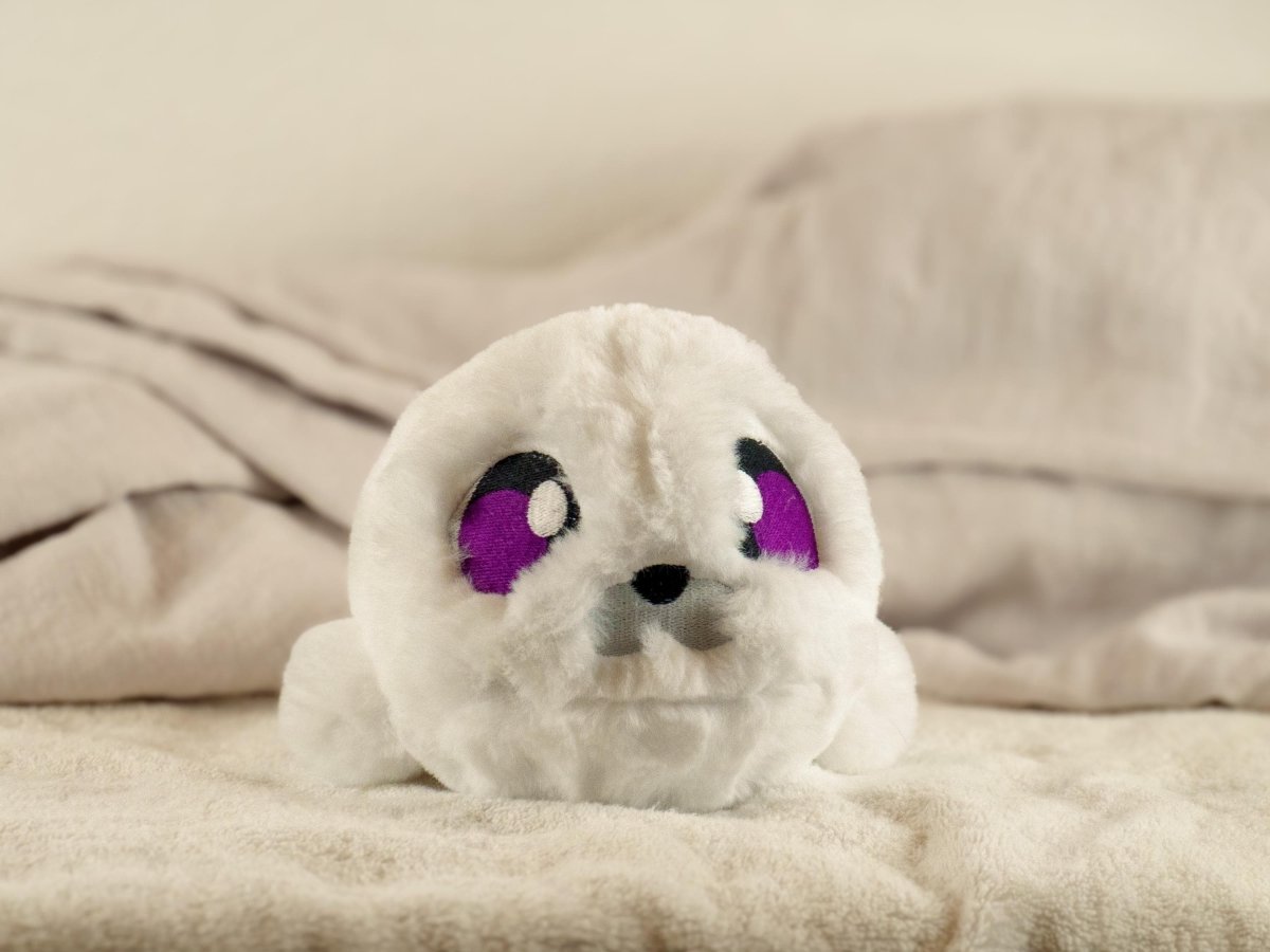 Extra Fluffy Seal Plushie - SEAL-FLUFFY-PURPLE