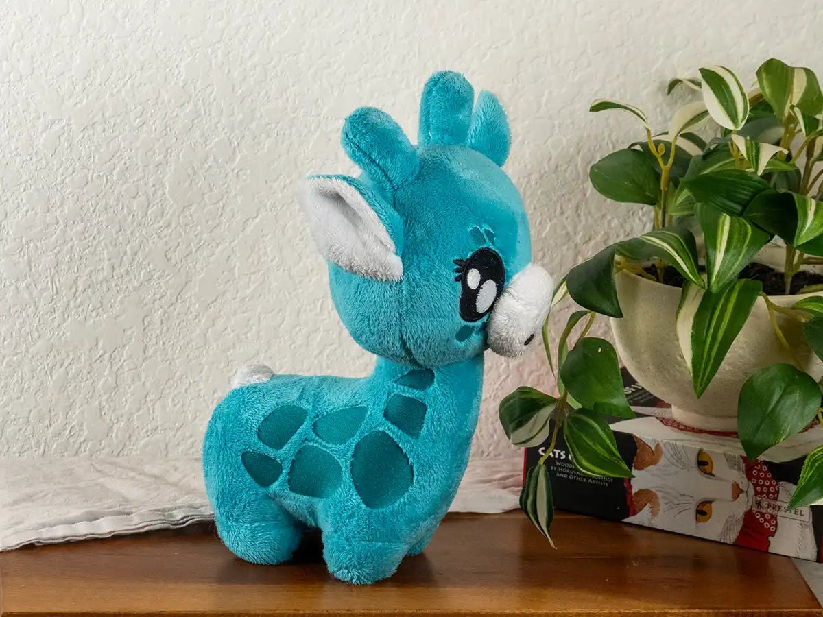 Giraffe Plushie - GIRAFFE-BELIZE-BLUE