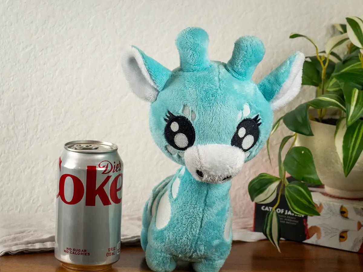 Giraffe Plushie - GIRAFFE-BLUSH-WHITE