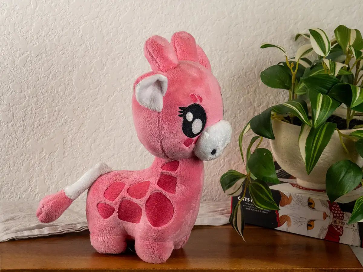 Giraffe Plushie - GIRAFFE-PINK-WHITE