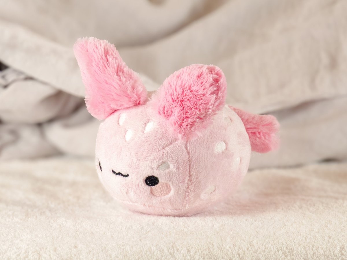 Sea Bunny Slug Plushie - SEABUNNY-BLUSH-WHITE